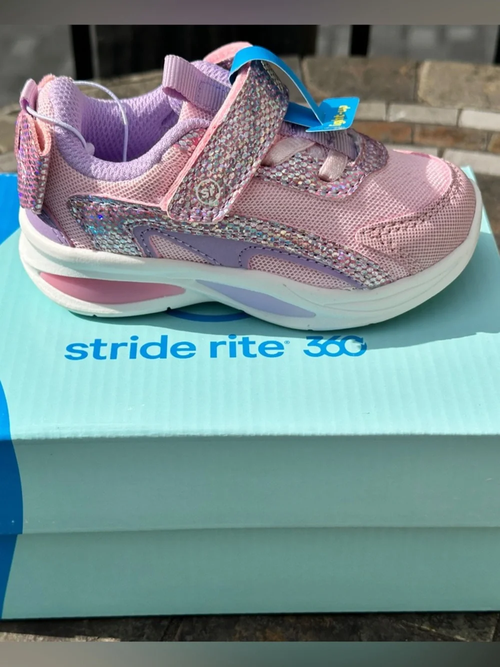 Stride Rite Little Kids Light Up Sneakers (Pink / Purple) - Toddler Youth 6K NEW